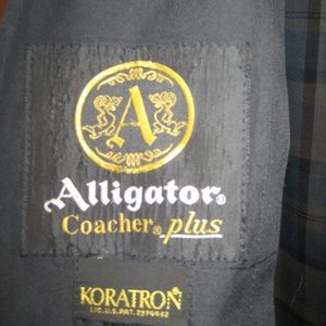 MAN'S BLACK ALLIGATOR TRENCH COAT